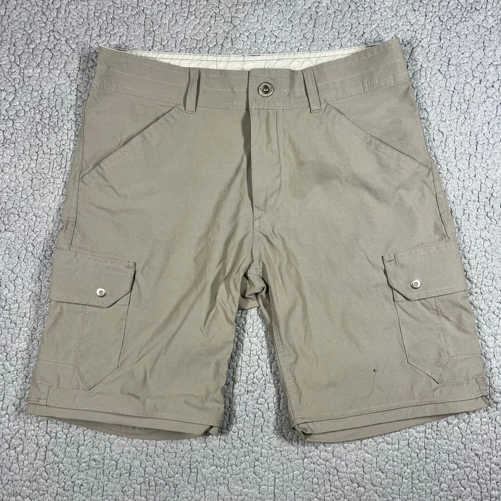 Kuhl Renegade Cargo Shorts (From Convertible Pants) Mens 30 Tan Khaki Stealth